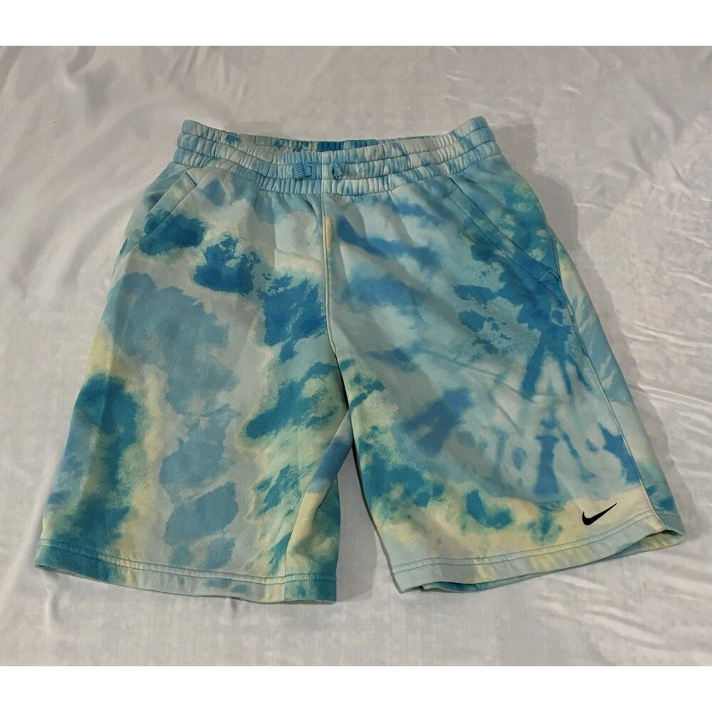 Nike Club Tie Dye Fleece Shorts Boys XL Multicolor Sweat Drawstring